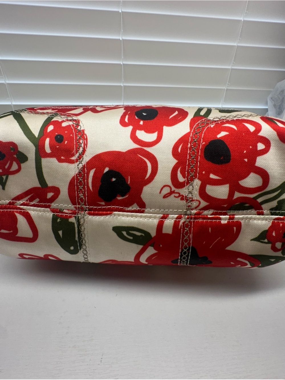 Coach Poppy Floral Hallie Tote - Picture 6 of 11